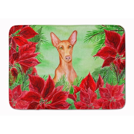 Carolines Treasures Pharaoh Hound Poinsettas Machine Washable Memory Foam Mat CK1362RUG